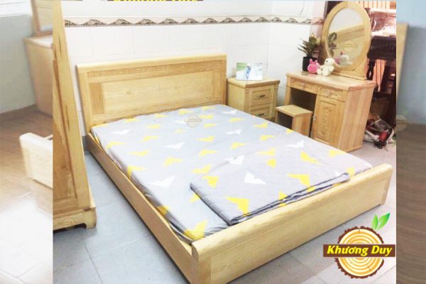 giường ngủ gỗ sồi 1m6