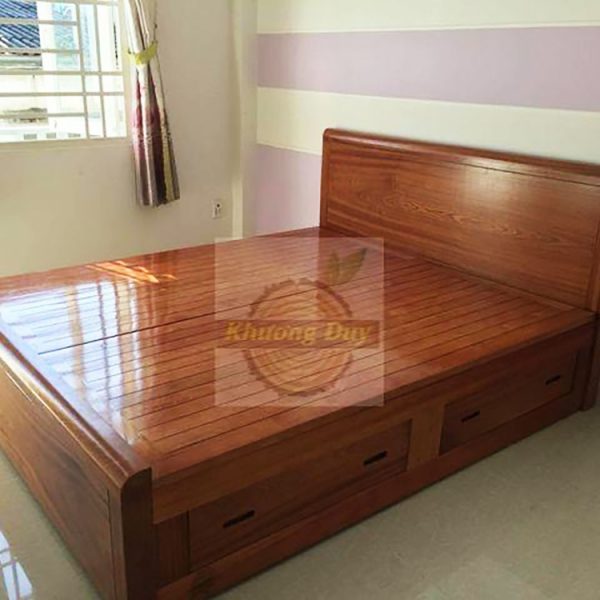 giường ngăn kéo gỗ tự nhiên