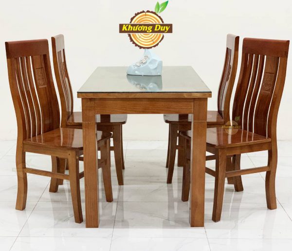 bàn ăn gỗ sồi 4 ghế
