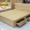 giường ngăn kéo gỗ sồi giá rẻ