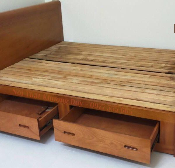 giường ngăn kéo gỗ xoan