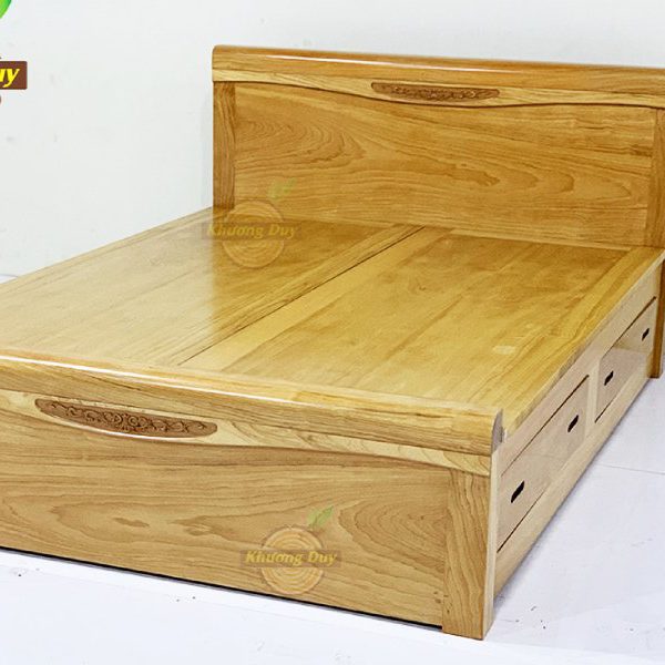 giường gỗ dạt phản cao cấp có ngăn kéo