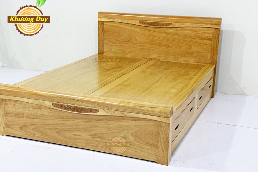 giường gỗ dạt phản cao cấp có ngăn kéo
