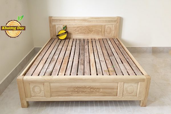 Giường ngủ gỗ Sồi 1m6