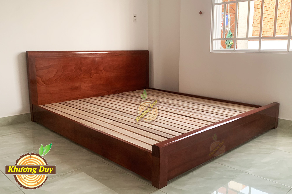 giường ngủ gỗ xoan đào sát đất