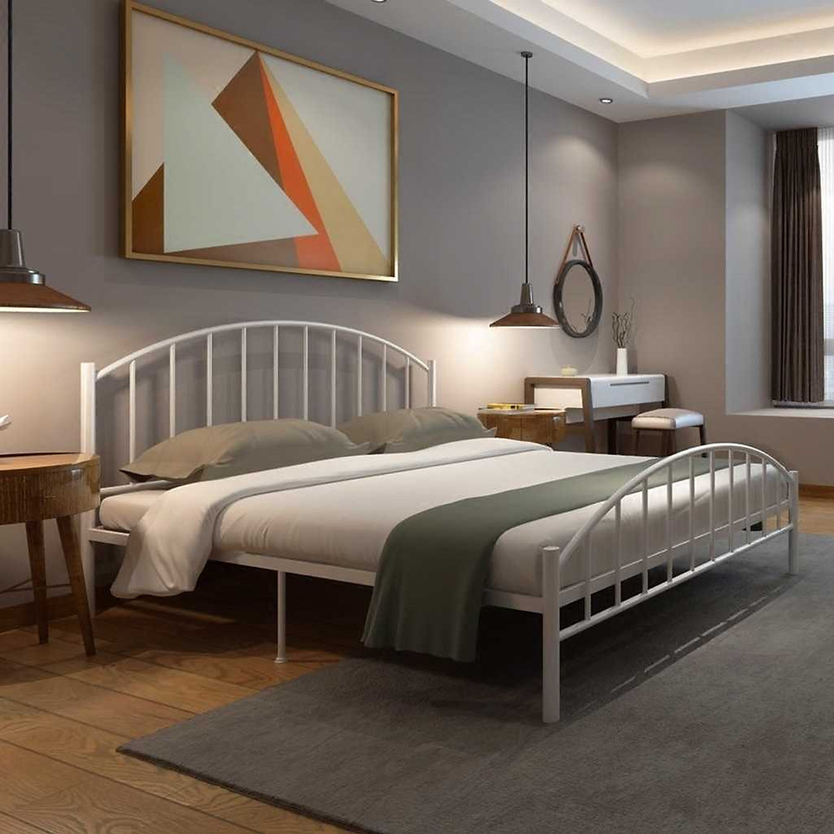 giường gỗ dùng cho khách sạn